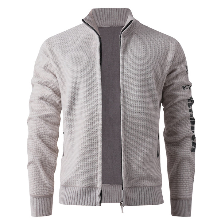 Herren gesteppte Freizeitjacke mit hohem Kragen und modernem Innenfutter Drune