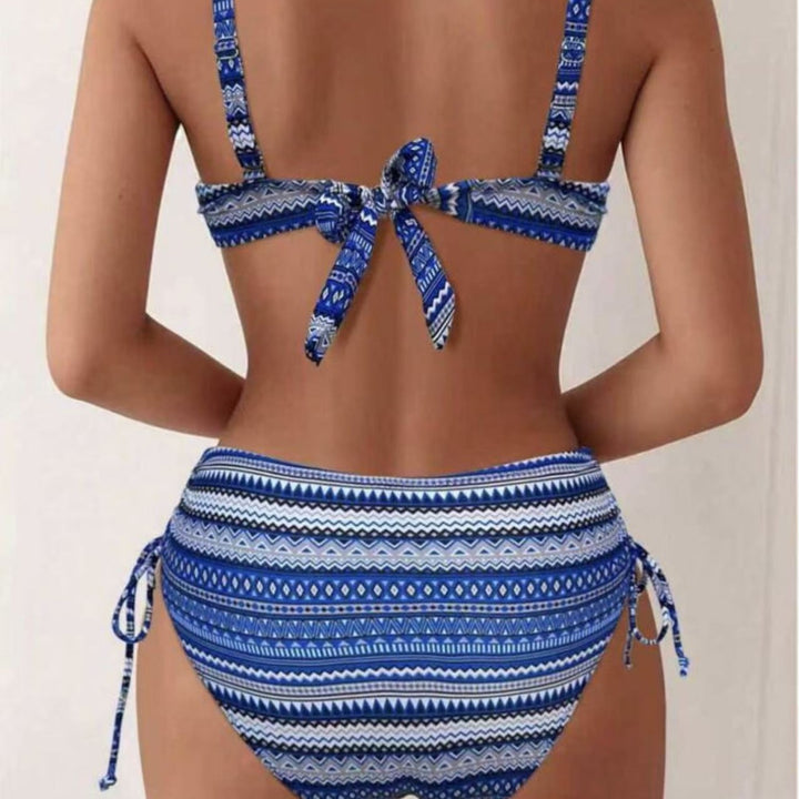 Damen Bikini-Set mit modischem Wickel-Detail und anpassbarem Bund Drune