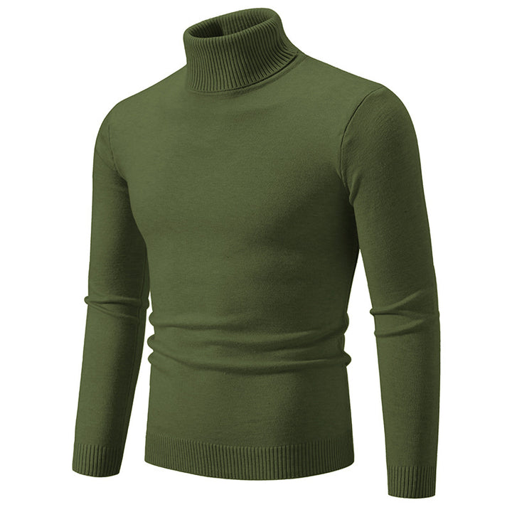 Herren nan Slim-Fit Rollkragenpullover aus Feinstrick mit geripptem Stehkragen und elastischem Bund Drune