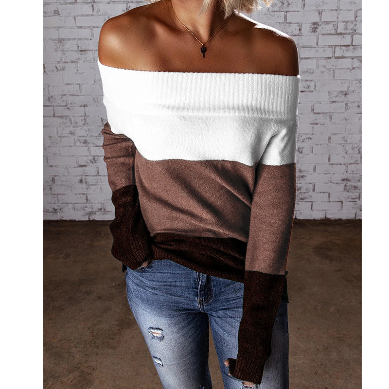 Damen Off-Shoulder Pullover Drune
