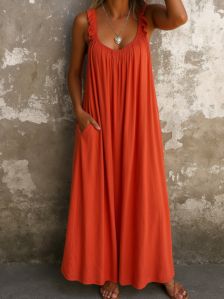 Damen Sommerliches Maxikleid Drune