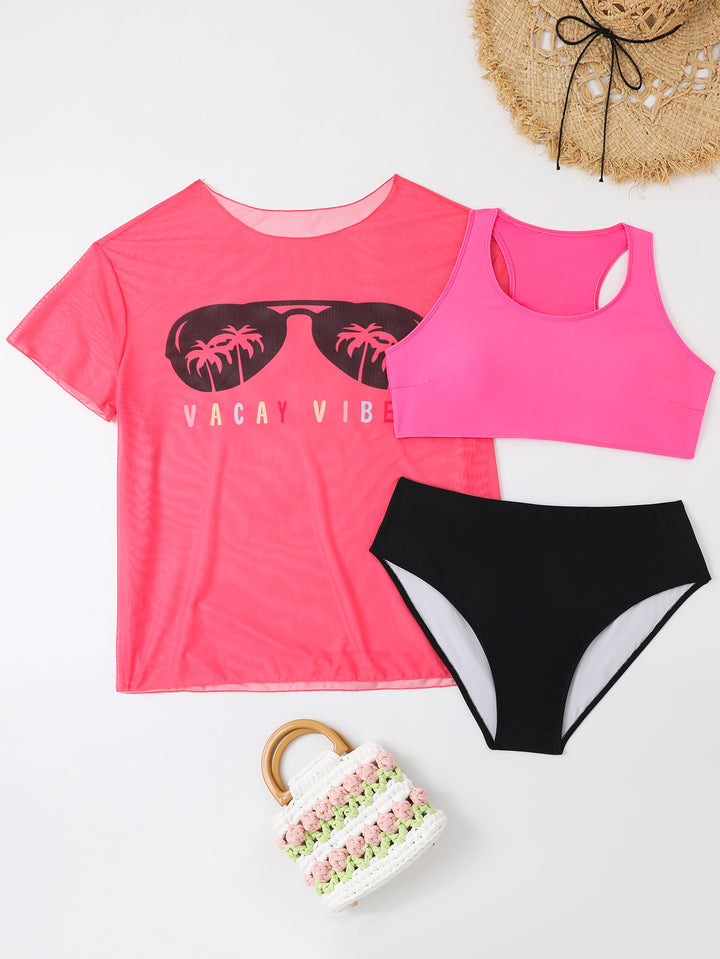 Damen Sportliches Bikini-Set mit leichtem Oberteil und modischem Design Drune