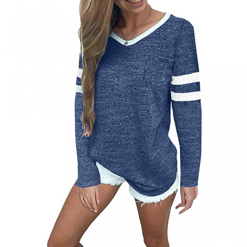 Damen Freizeitpullover mit stylischem Streifen-Design und lässigem Schnitt Drune