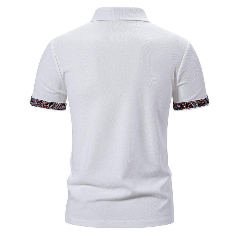 Herren modisches Poloshirt mit buntem Kragen und komfortablem Schnitt Drune