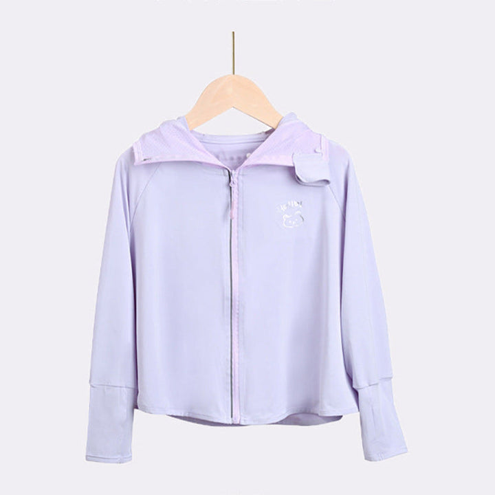 Damen leichte UV-Schutzjacke mit Kapuze und Reißverschluss Drune