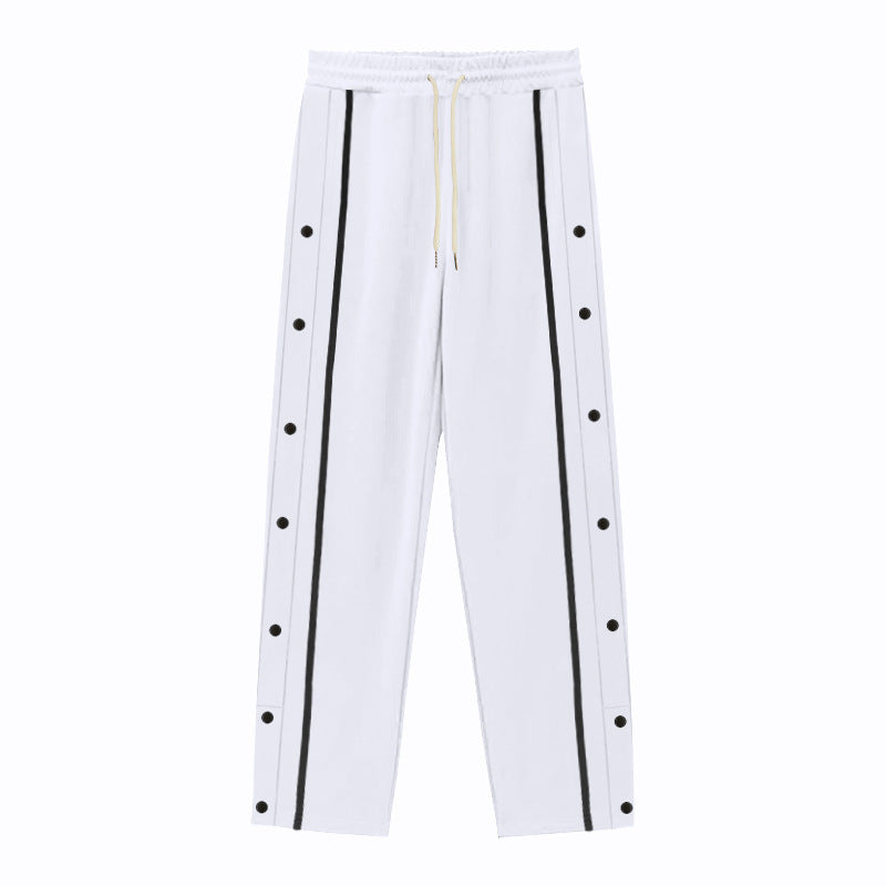 Drune | Gerade Sporthose mit Knöpfen