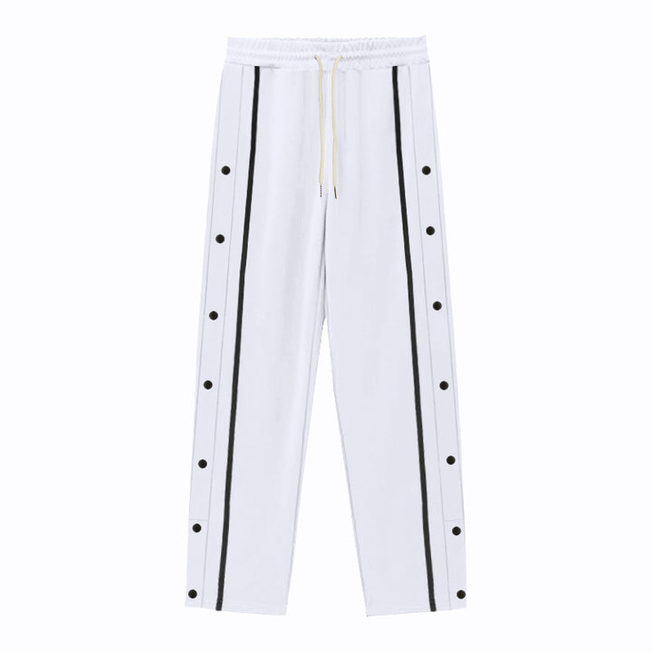 Drune | Gerade Sporthose mit Knöpfen