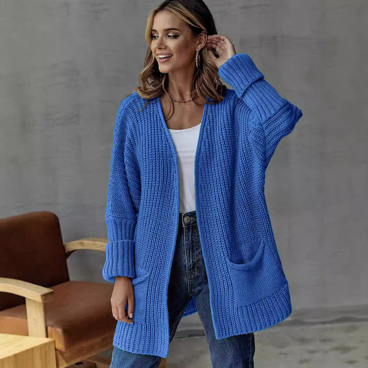 Damen Grobstrickcardigan mit praktischen Taschen und lässigem Schnitt Drune