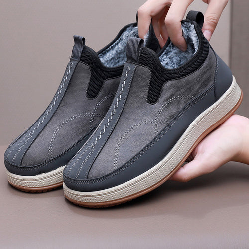 Damen Bequeme Winter-Slipper aus Lederimitat mit warmem Innenfutter Drune