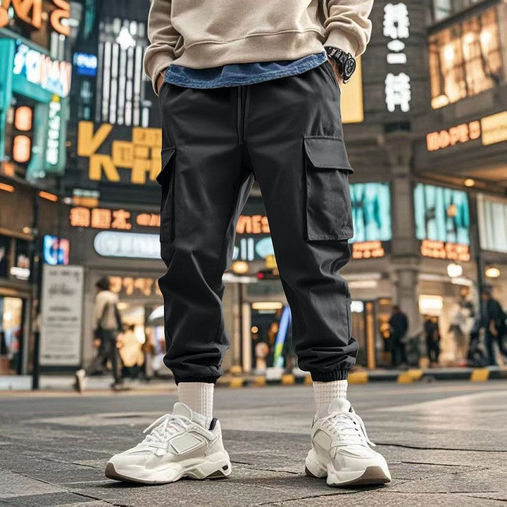 Herren Cargo-Hose mit verstellbarem Bund und praktischen Seitentaschen Drune
