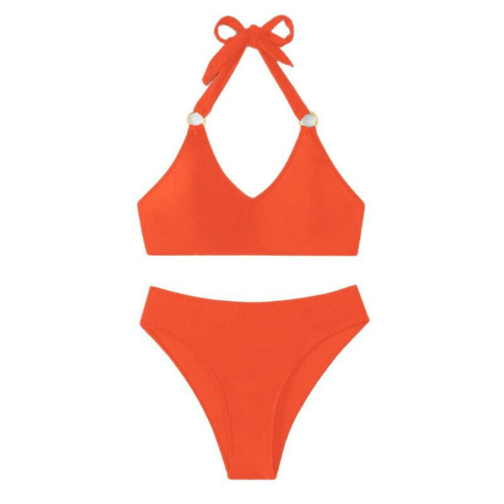 Damen Triangel-Bikini mit modischen Goldakzenten und hochwertigem Material Drune
