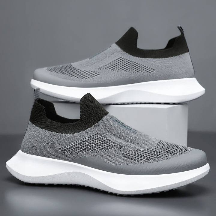 Damen nan leichter Strick-Slip-On Sneaker mit sockenähnlichem Schaft, elastischem Einstieg und ergonomischer Memory-Plateausohle Drune