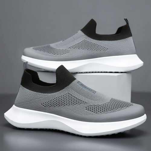 Damen nan leichter Strick-Slip-On Sneaker mit sockenähnlichem Schaft, elastischem Einstieg und ergonomischer Memory-Plateausohle Drune