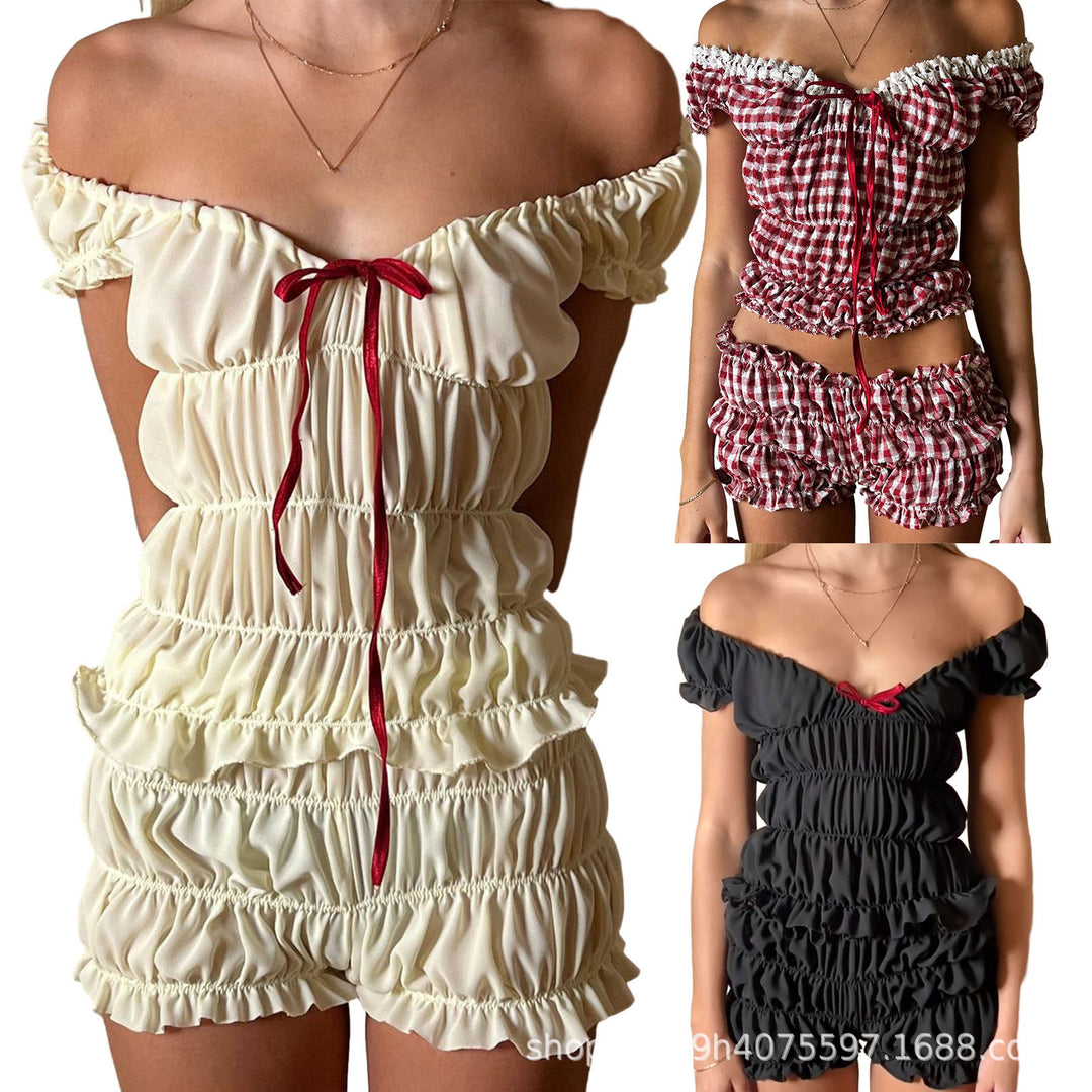 Damen Off-Shoulder Sommeroverall Drune