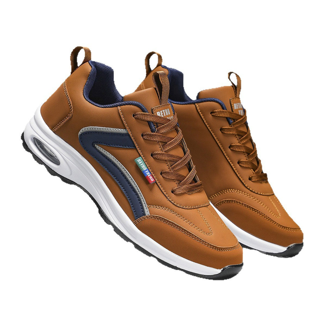 Herren atmungsaktive Freizeit-Plateau-Sneaker mit Luftkammersohle und gepolstertem Komfortfußbett Drune