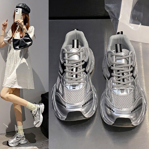 Damen Sportliche Sneakers im modernen Design mit stoßdämpfender Sohle Drune