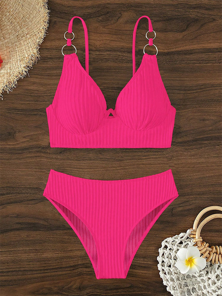 Damen Triangel-Bikini mit schickem Ringdetail Drune