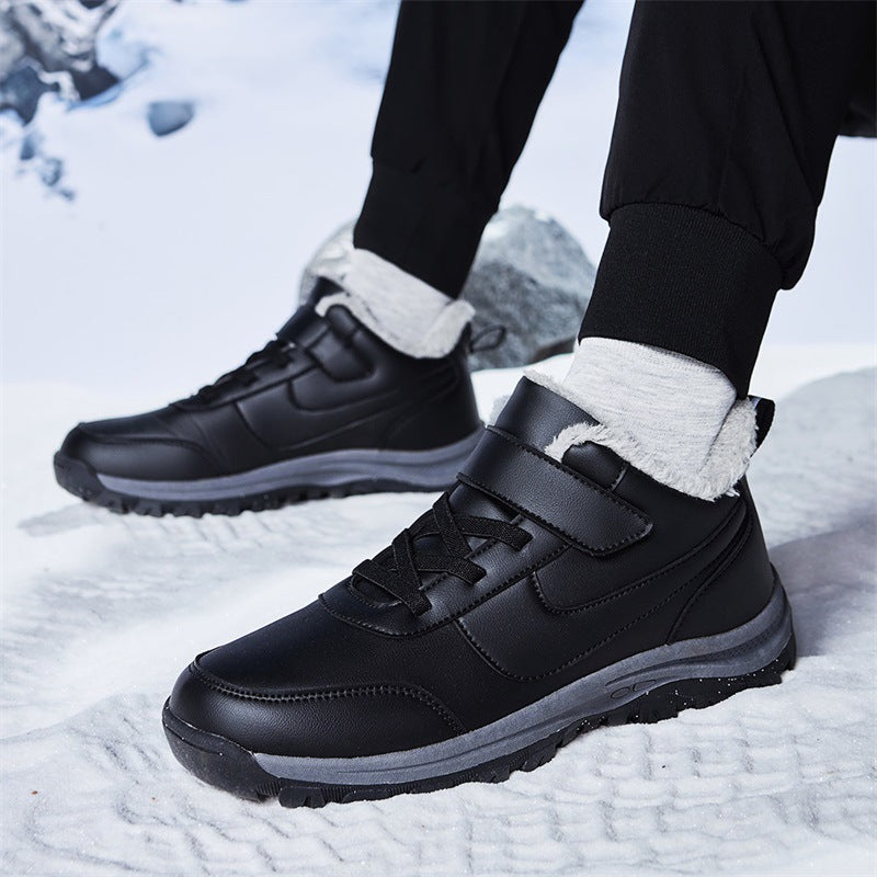 Damen Warmgefütterte Winterstiefel mit rutschfester Sohle und verstellbarem Klettverschluss Drune
