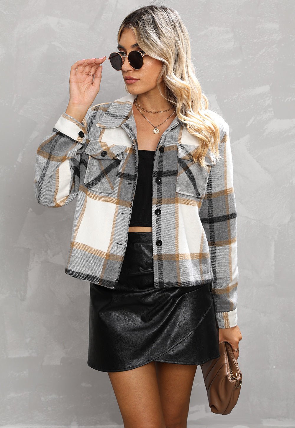 Drune | Flanell Shacket - Übergroße Knopfleistenjacke - Gemütlich & Trendy - Herbst & Winter Schichtung