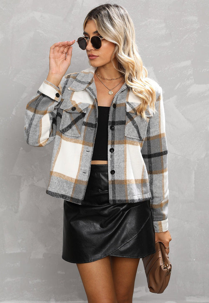 Drune | Flanell Shacket - Übergroße Knopfleistenjacke - Gemütlich & Trendy - Herbst & Winter Schichtung