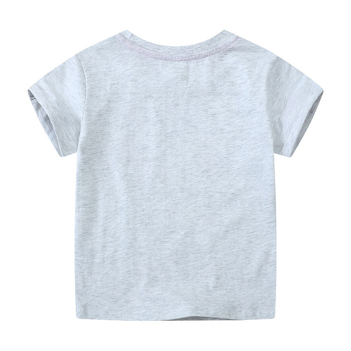 Mädchen T-Shirt mit buntem Einhorn-Design und inspirierendem Schriftzug Drune