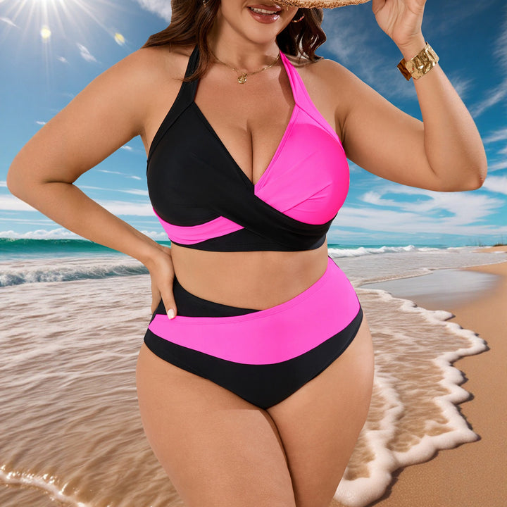 Damen Triangel-Bikini in kontrastierenden Farben Drune