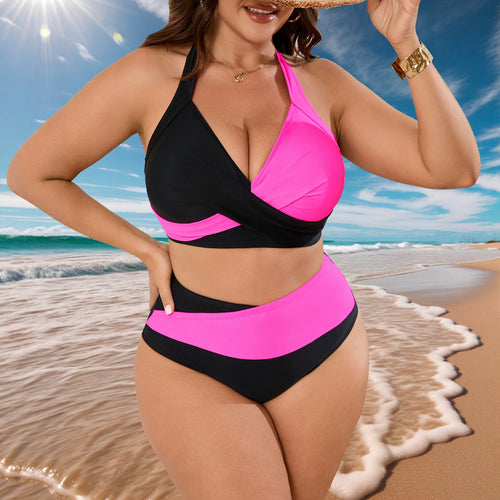 Damen Triangel-Bikini in kontrastierenden Farben Drune