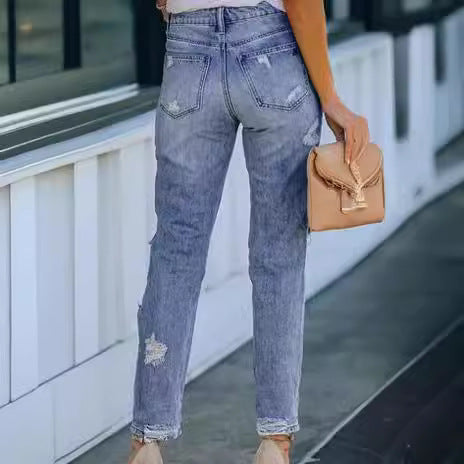 Damen destroyed Boyfriend Jeans Drune