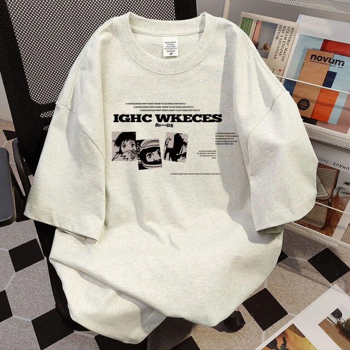 Damen oversized Grafik T-Shirt Drune
