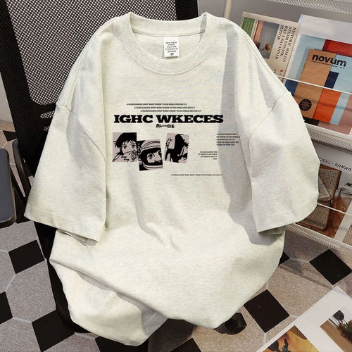 Damen oversized Grafik T-Shirt Drune