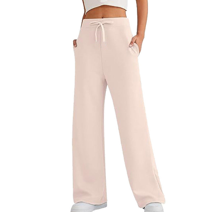 Damen weite Sporthose mit elastischem Bund und praktischen Taschen Drune
