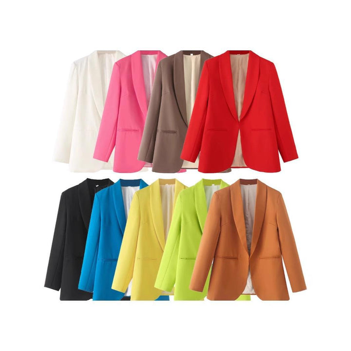 Damen Eleganter Blazer mit sanften Schultern und luxuriösem Innenfutter Drune