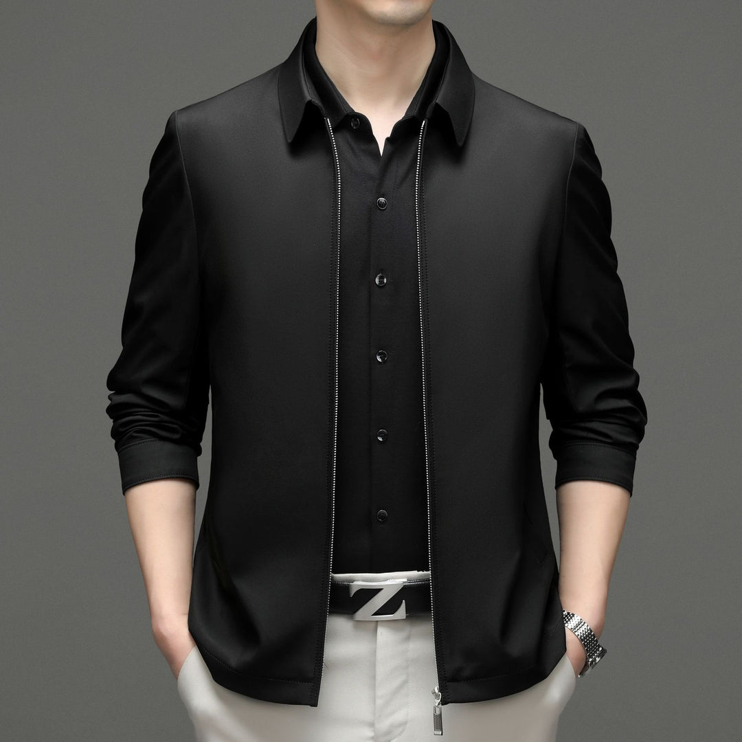 Herren Übergangsjacke mit modernem Schnitt und elastischen Bündchen Drune
