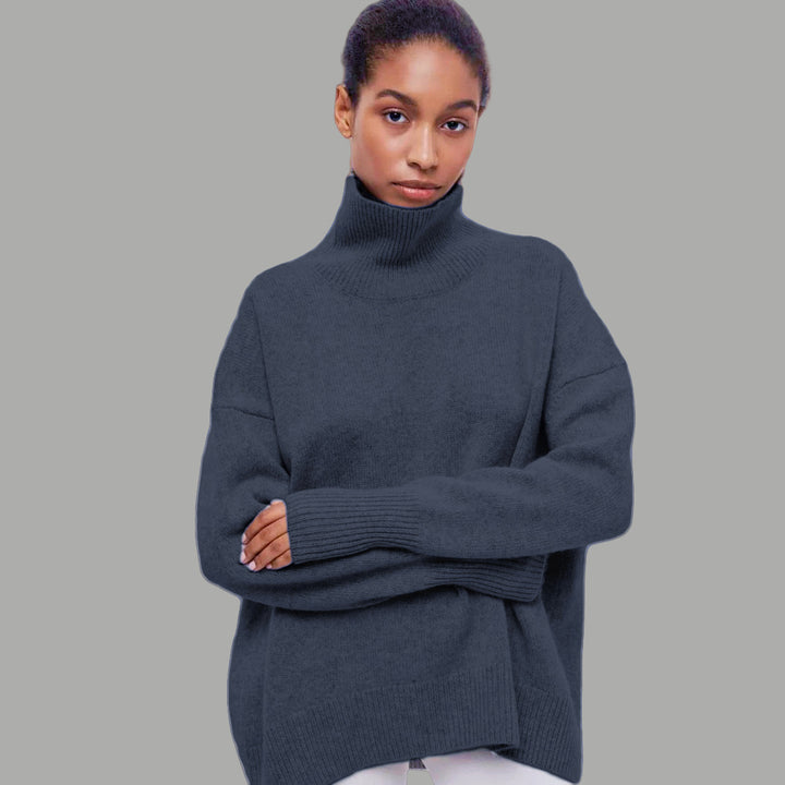 Damen kuscheliger Rollkragenpullover Drune