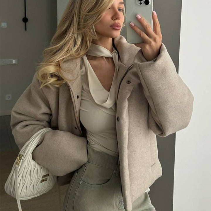Damen kuschelige und warme Steppjacke Drune
