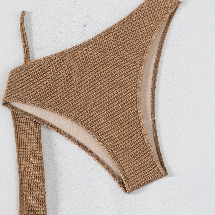 Damen Bandeau-Bikini-Set mit dekorativem Wickelrock Drune