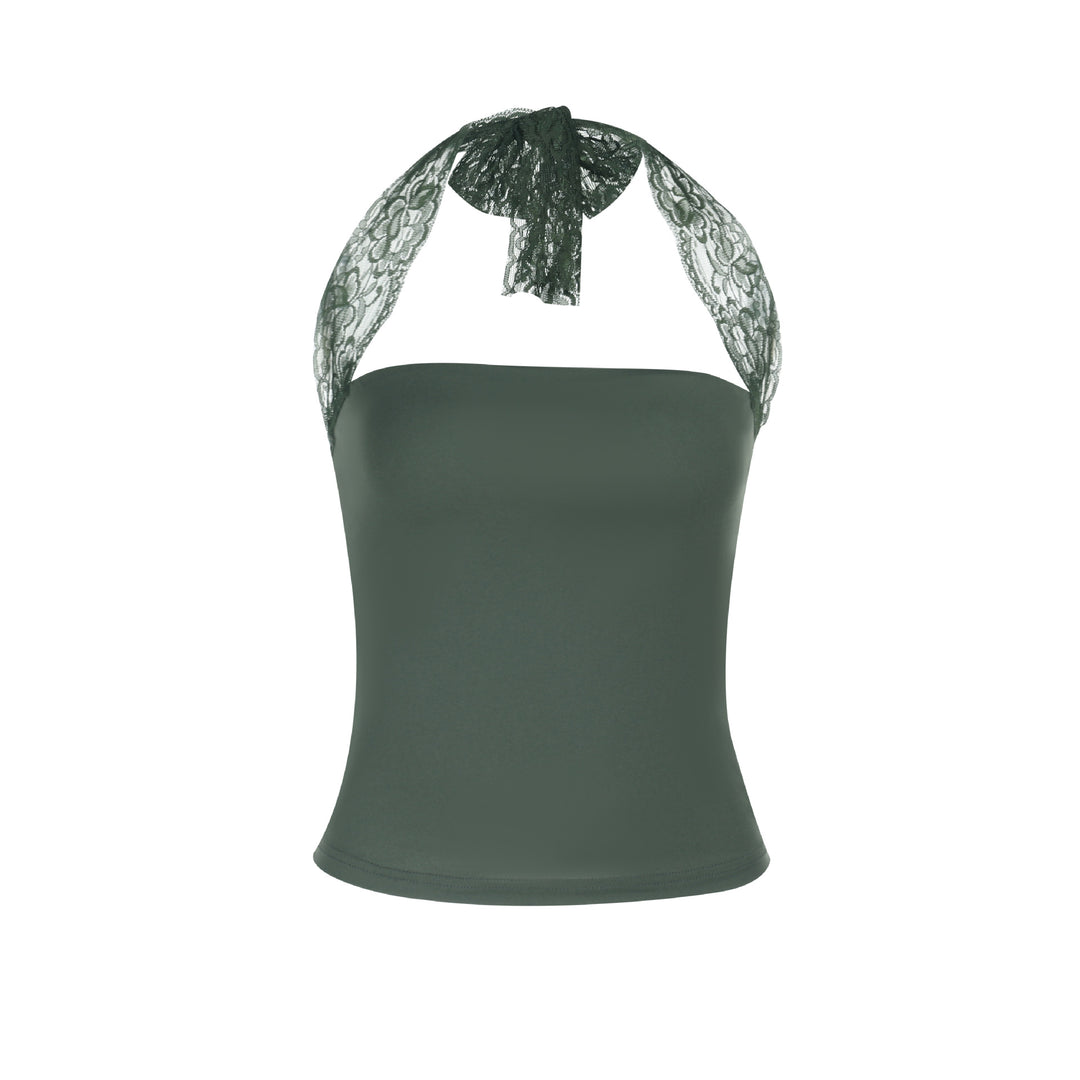Damen Spitzen-Trägertop mit zartem Schnitt und figurformendem Design Drune