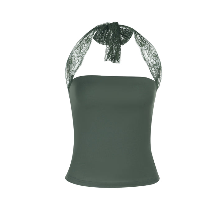 Damen Spitzen-Trägertop mit zartem Schnitt und figurformendem Design Drune
