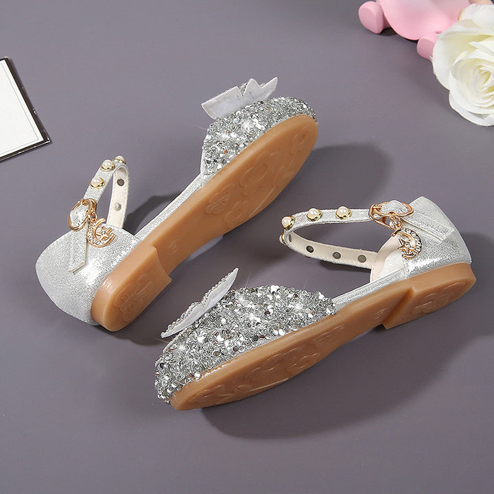 Mädchen Ballerina mit Glitzer und dekorativen Schleifen Drune