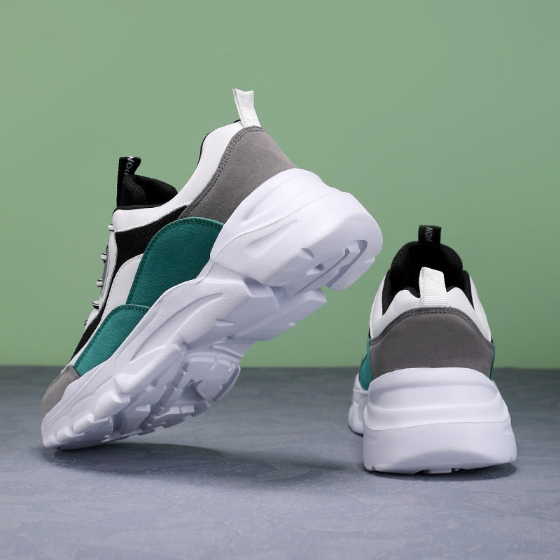 Damen nan klobiger Plateau-Sportschuh mit atmungsaktivem Netzgewebe und gepolsterter Innensohle Drune