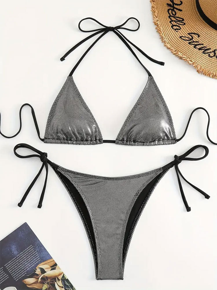 Damen Glamouröser Triangel-Bikini Drune