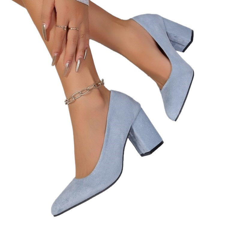 Damen Elegante Pumps mit modernem Blockabsatz Drune