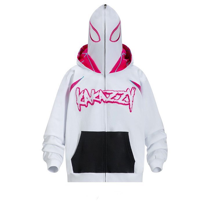Kinder Grafikdesign Kapuzenpullover mit Reißverschluss Drune