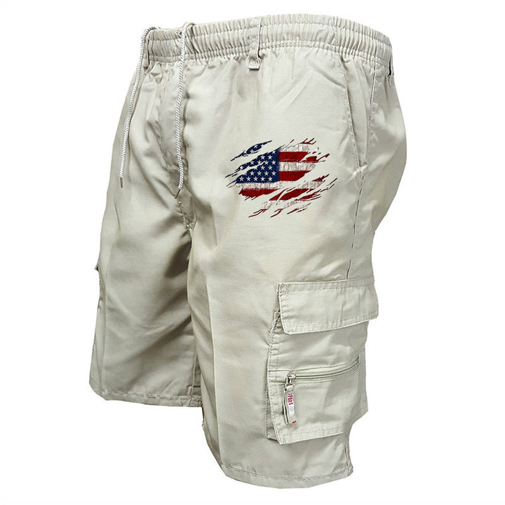 Herren Cargo-Shorts mit praktischen Seitentaschen und elastischem Bund Drune