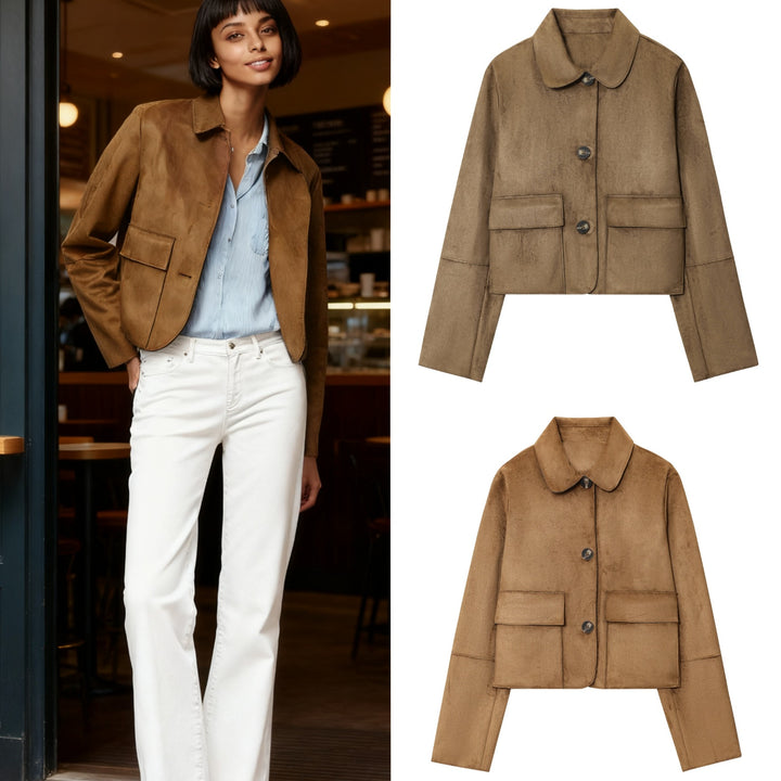 Damen Kurzjacke mit praktischen Taschen Drune
