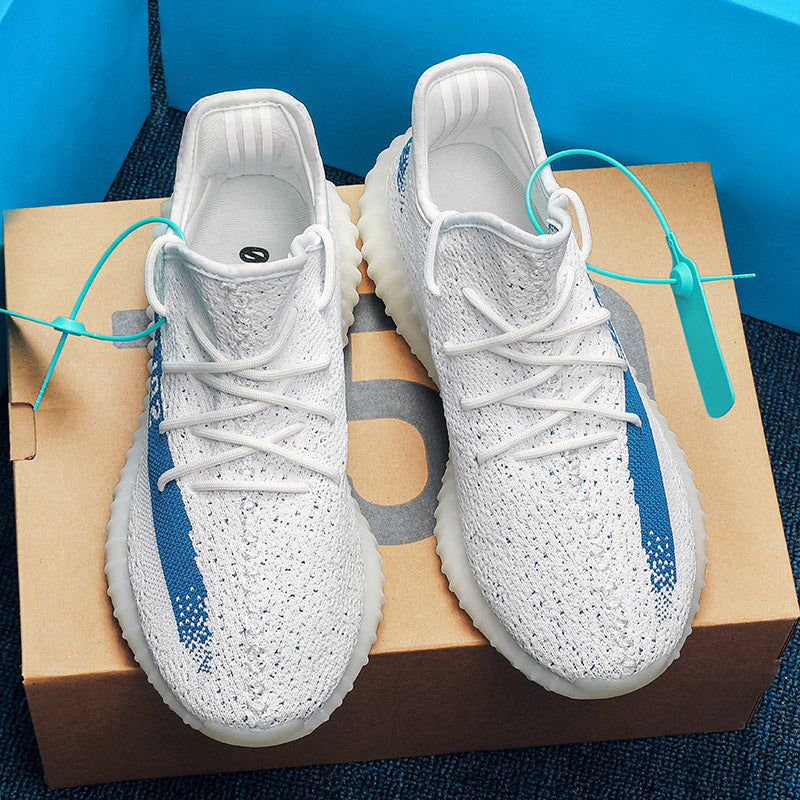 Damen sportliche und luftige Sneakers mit atmungsaktivem Strickoberteil Drune