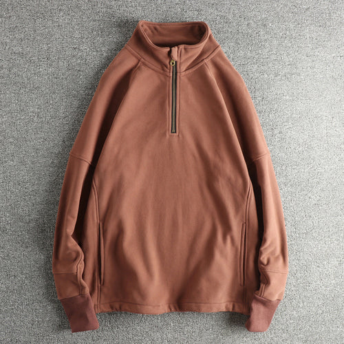Herren Fleecejacke mit halbem Reißverschluss und seitlichen Eingrifftaschen Drune