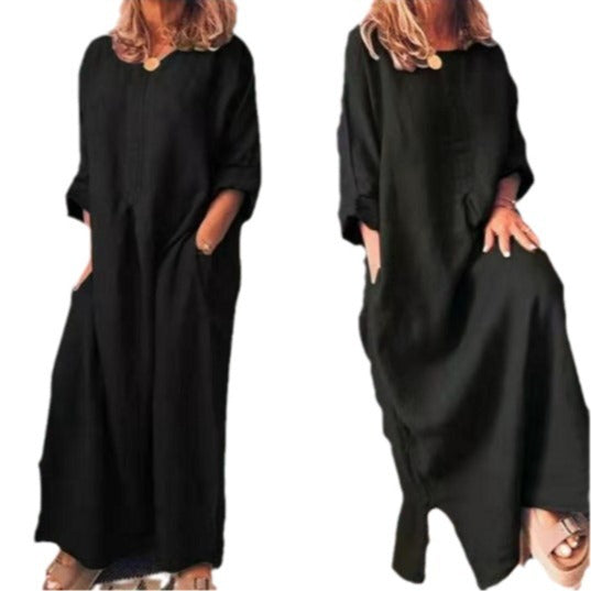 Damen Leichtes Sommerkleid Drune