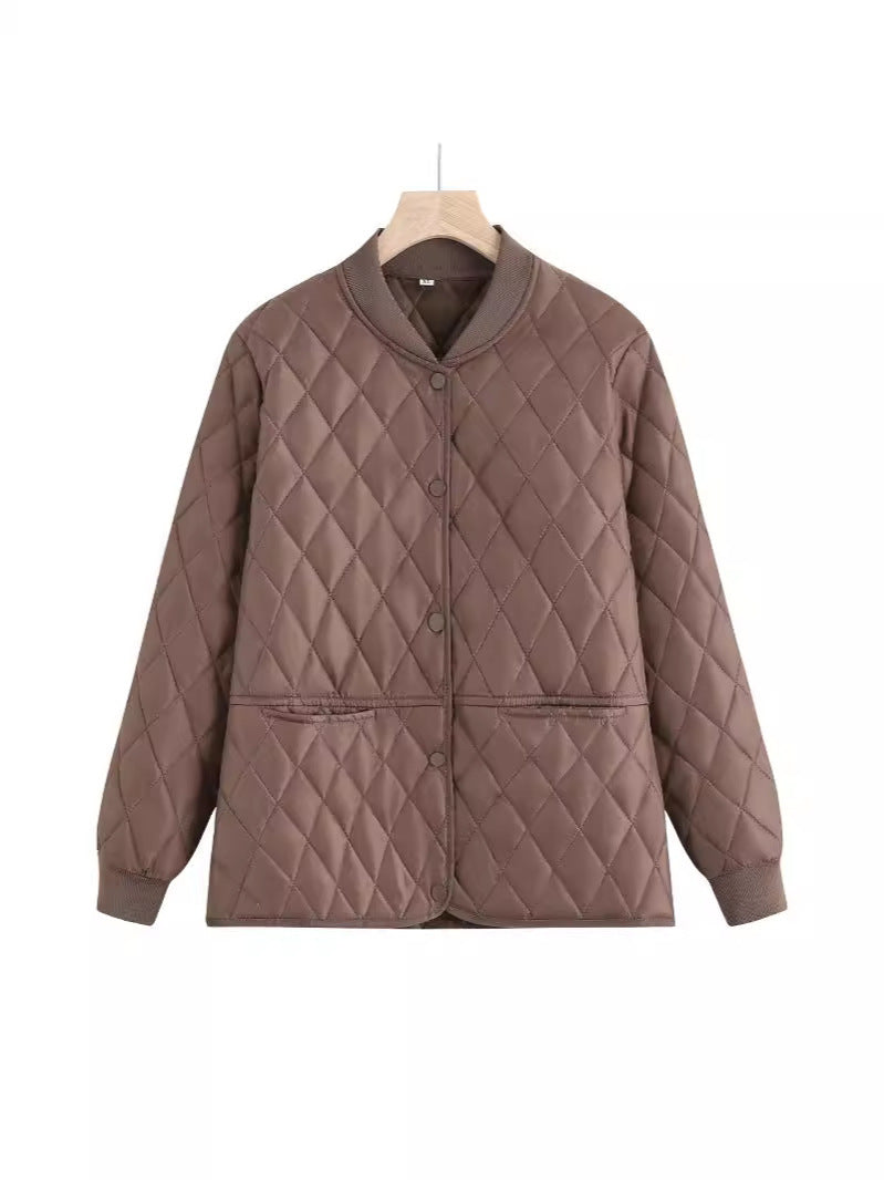 Damen gesteppte Übergangsjacke mit praktischen Taschen und modernem Schnitt Drune