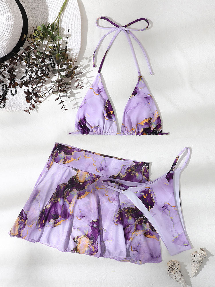 Damen Bikiniset mit schmeichelnder Rock-Optik Drune